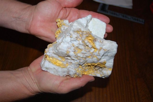 Kooneneberry gold in quartz vein