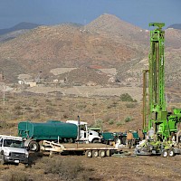 Mineral Exploration Drilling in Arizona on the Copper Springs Project. Globe, AZ