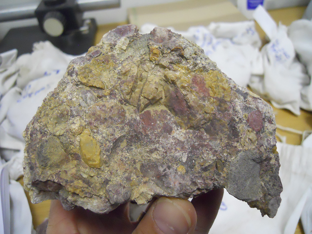 Mineralized rock