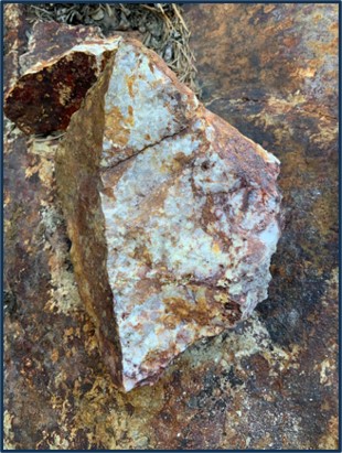 mineralized rock