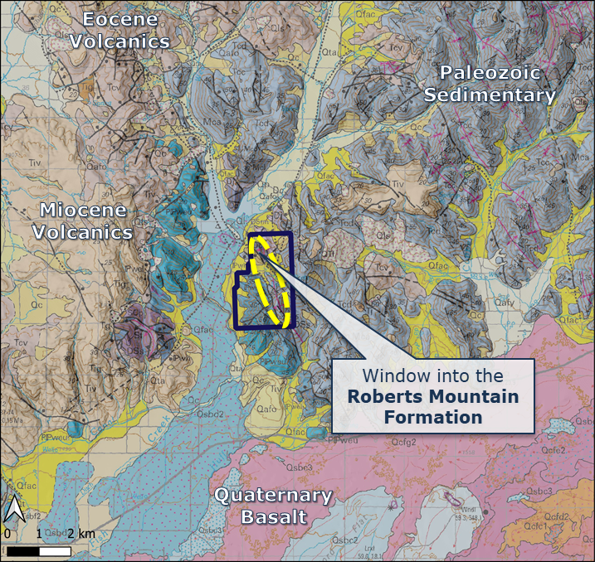 Map depicting the area surrounding Timber Butte and the positioning of the project.
