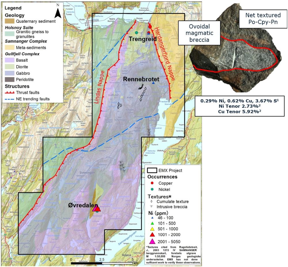 Geology of the Øvredalen project