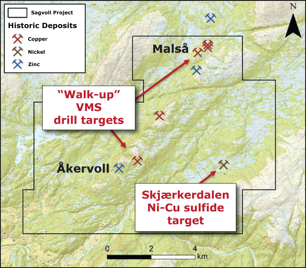 Prospects, historic mines, and mineral occurrence.
