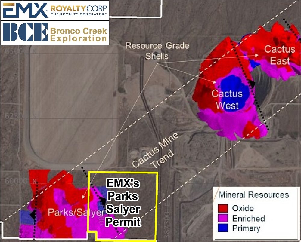 Mineral resources in the Parks-Salyer region